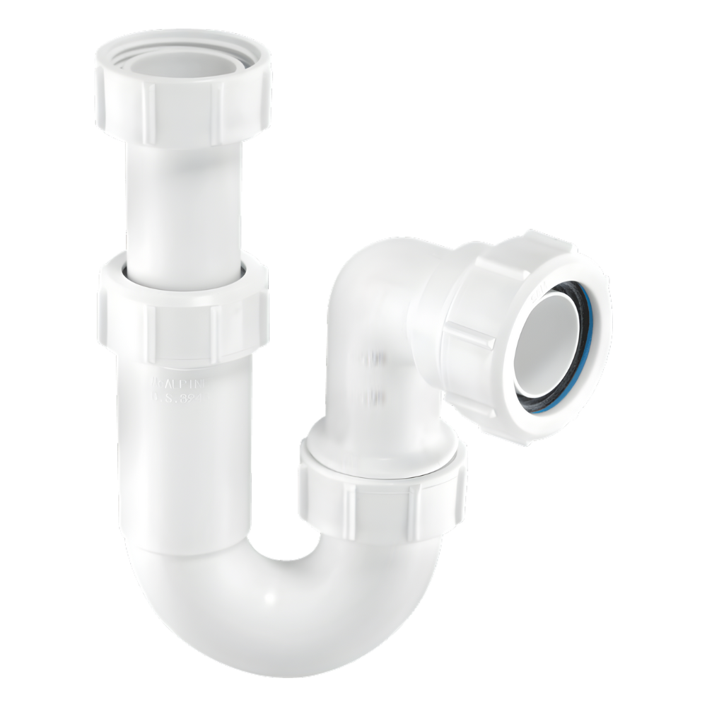 McAlpine ASA10 Adjustable Basin P Trap 1.25 Inch Waste Trap McAlpine