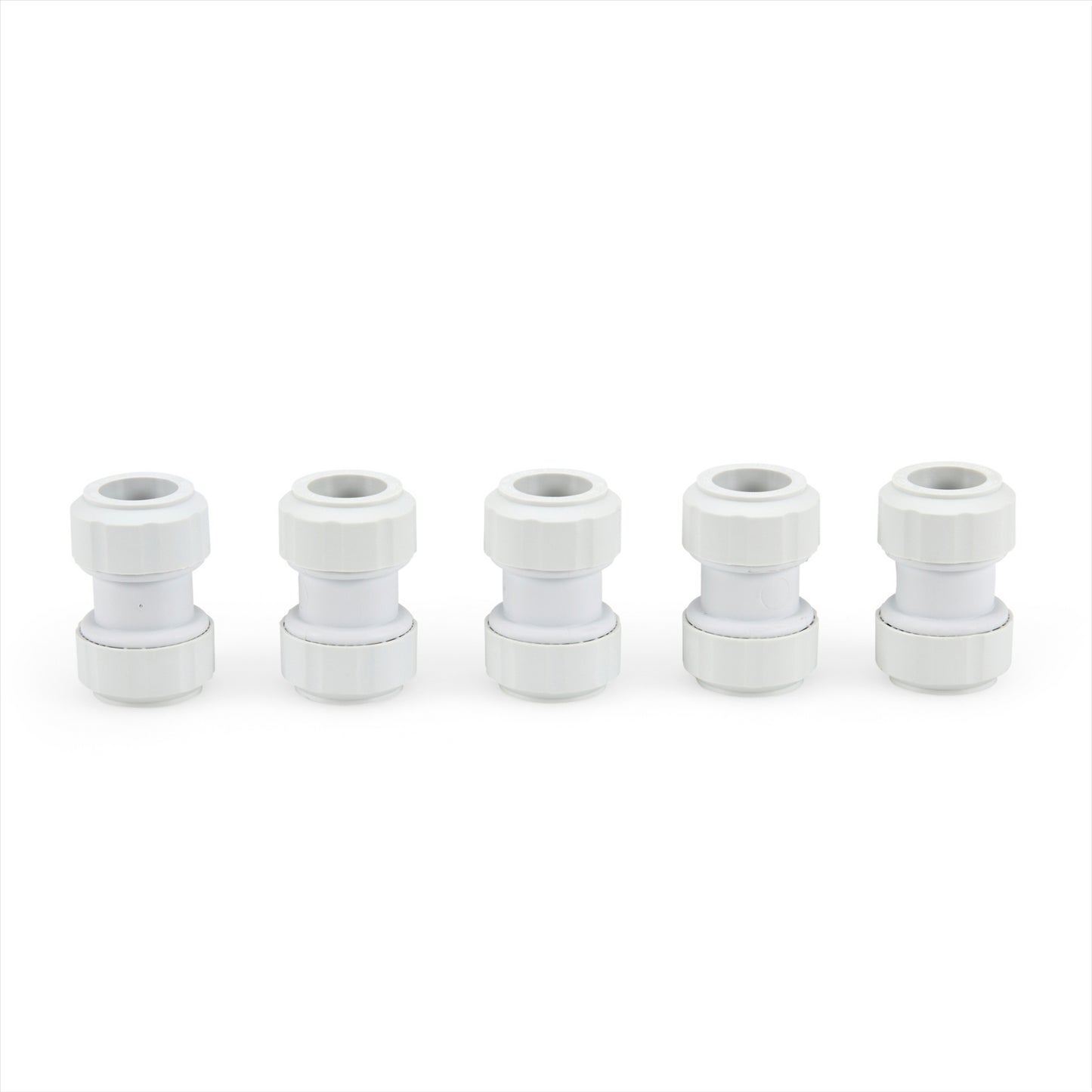 LavaPlumb 22mm Pushfit Coupler White 5 Pack