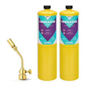 Profire Blow Torch Kit with 2 x 400g Mapp Gas Cylinders