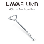 Todays Tools Steel Manhole Key 480mm Todays Tools - Side Profile