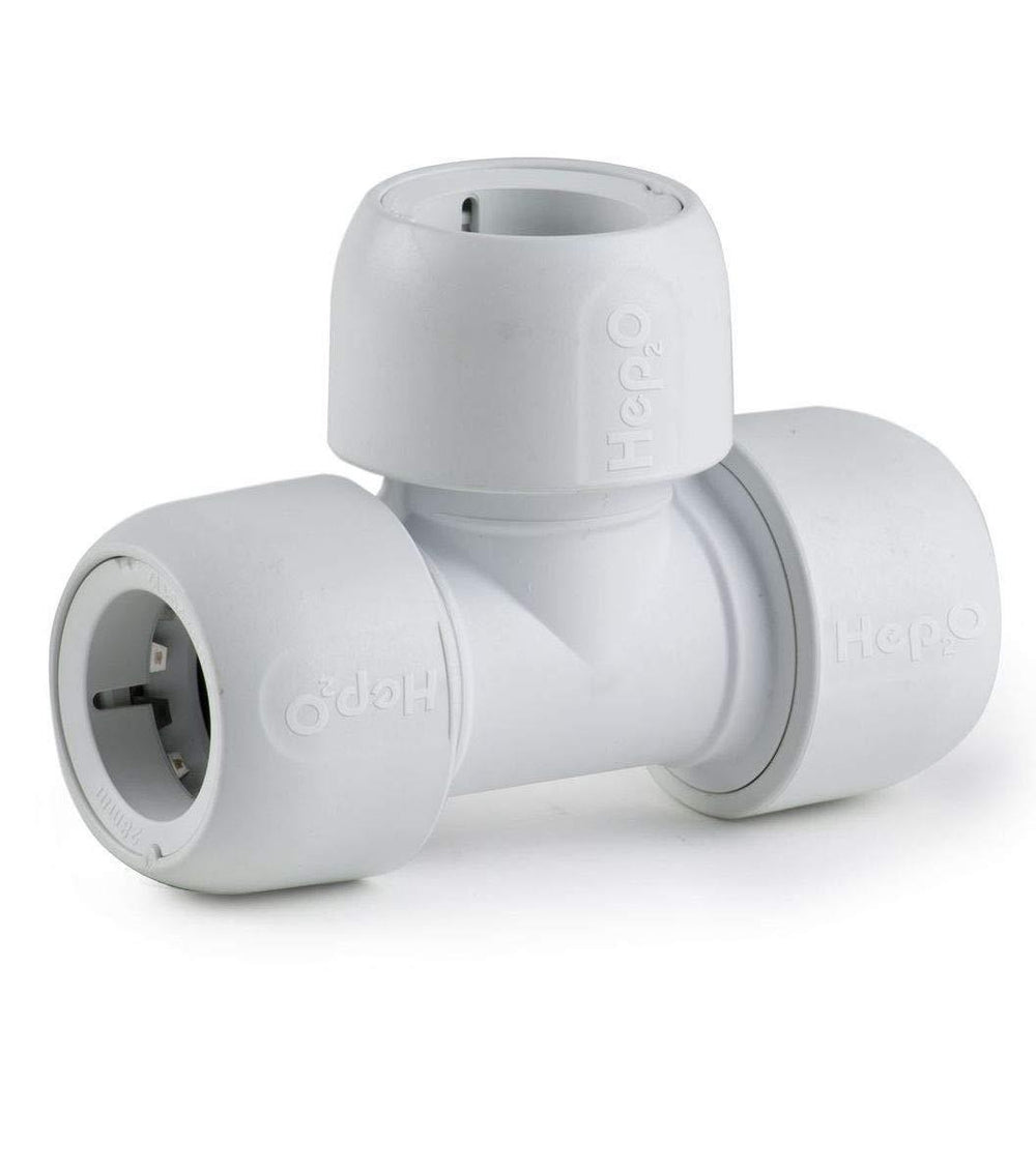 Hep2O End Reduced Tee 22mm x 15mm x 22mm HD12/22W