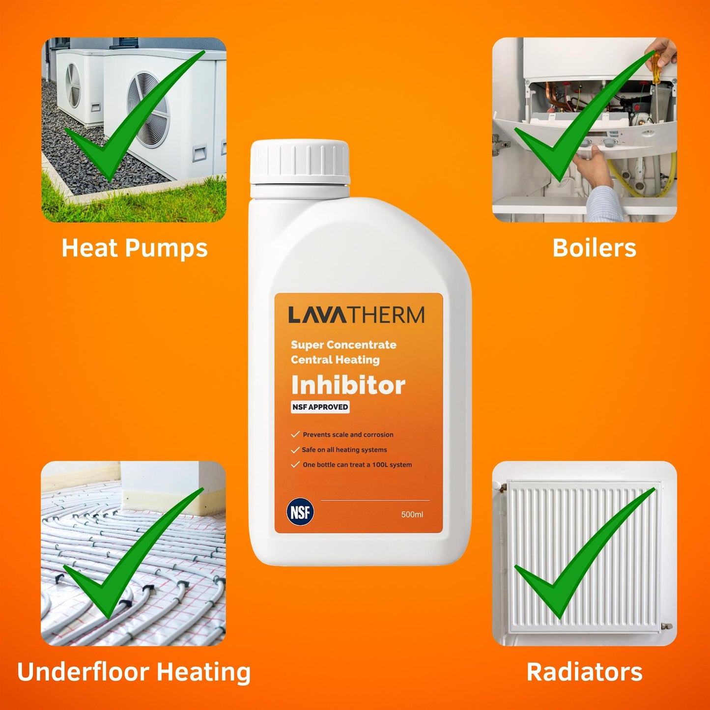LavaTherm Boiler Care Pack LavaTherm - In Use