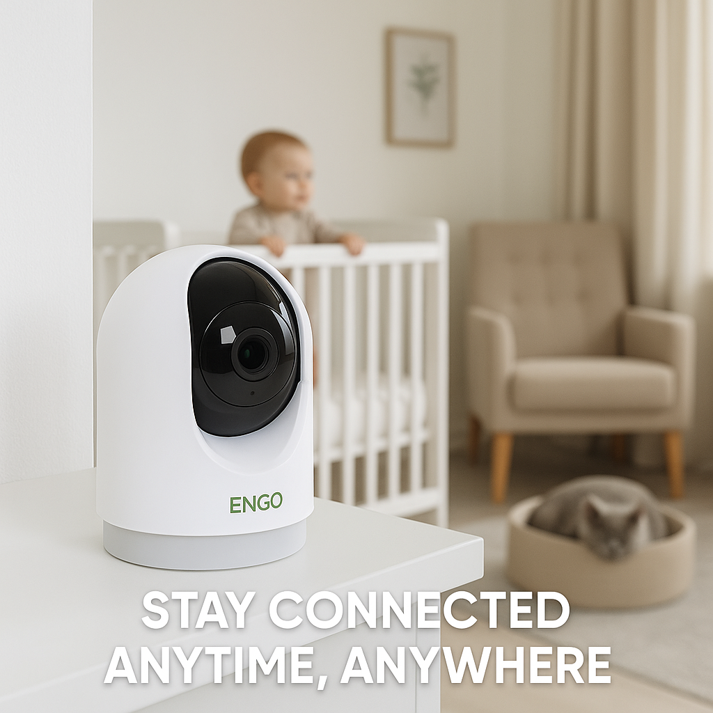 ENGO ECAM Wi-Fi Smart Indoor Swivel Camera ENGO Controls - Close Up Detail