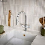 LavaTap 4 in 1 Boiling Water Tap Kit with Tank and Filter Instant Hot Water Kitchen Tap System - Chrome Lava