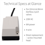 Danfoss HPA2 2 Port Actuator Head 087N6579 Danfoss - Product Overview