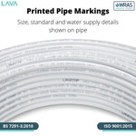 LavaTap 15mm PEX barrier pipe, white, 50m coil – detail