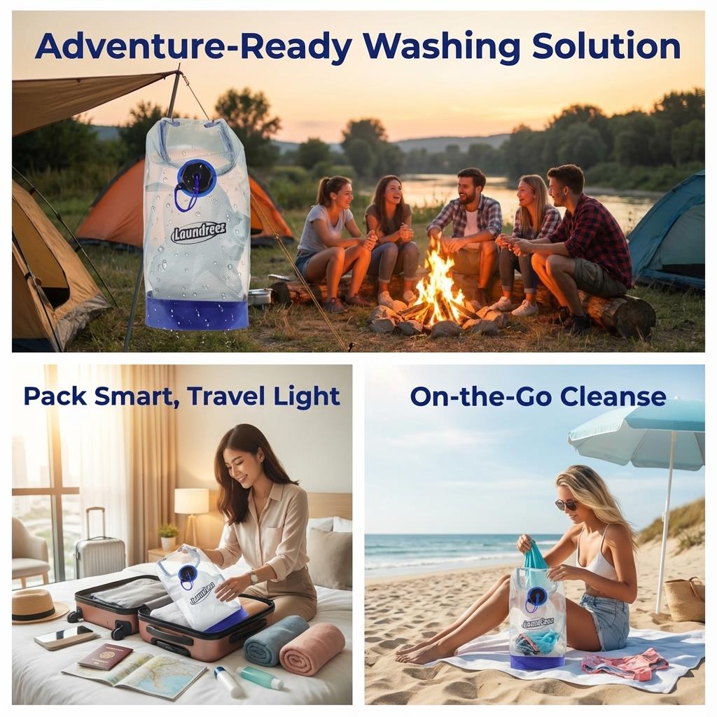 Laundreez Travel Clothes Washer Portable Washing Machine Laundreez