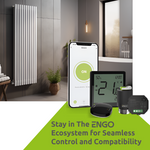 ENGO E40-230B Zigbee Wired Programmable Thermostat - Black ENGO Controls - In Use