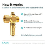 LavaTap 1in male x female swivel anti freeze valve – how it works