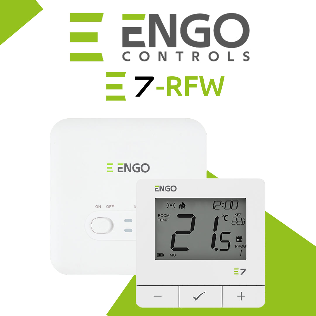 ENGO E7-RFW Wireless Thermostat - White