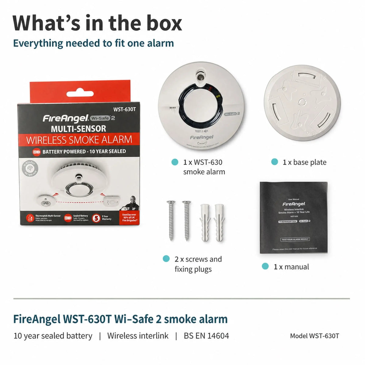FireAngel WST-630T Wi-Safe 2 Wireless Smoke Alarm LavaStore